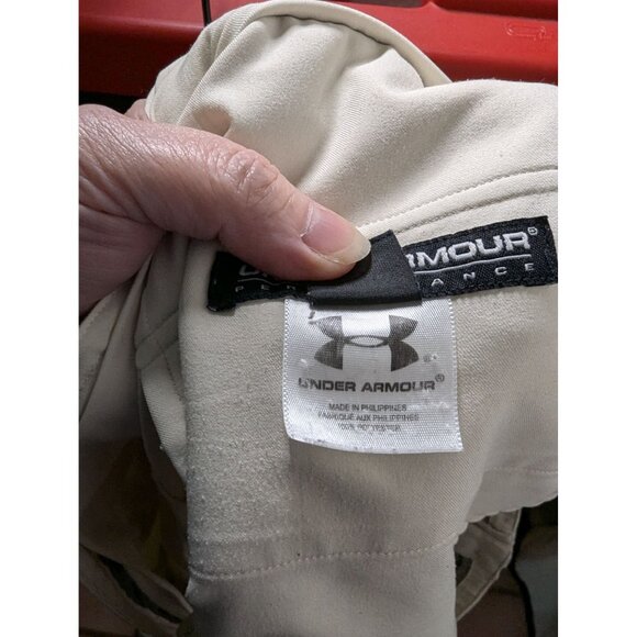 Under Armour Mens Performance Khaki Dress Pants 40R Relaxed Fit Moisture-Wicking - Picture 5 of 5